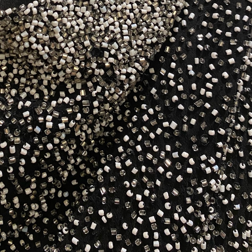 Scala, Beaded Black Floor-Length Gown, With Side … - image 5